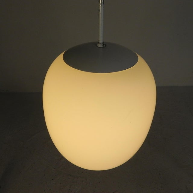 1950s Vintage School Lamp with White Frosted Glass Shade, 1950s For Sale - Image 5 of 14