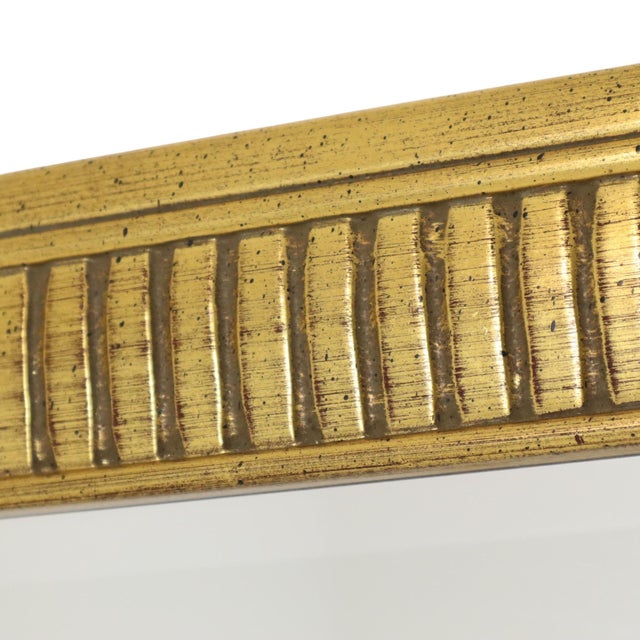Hollywood Regency Bevelled Gold Mirror from Deknudt, 1970s For Sale - Image 11 of 18