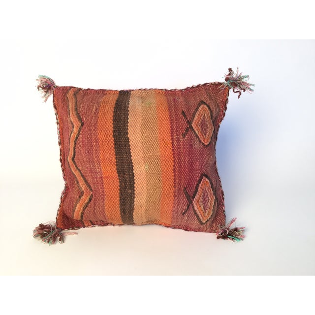 Moroccan Berber Kilim Wool Pillow Chairish