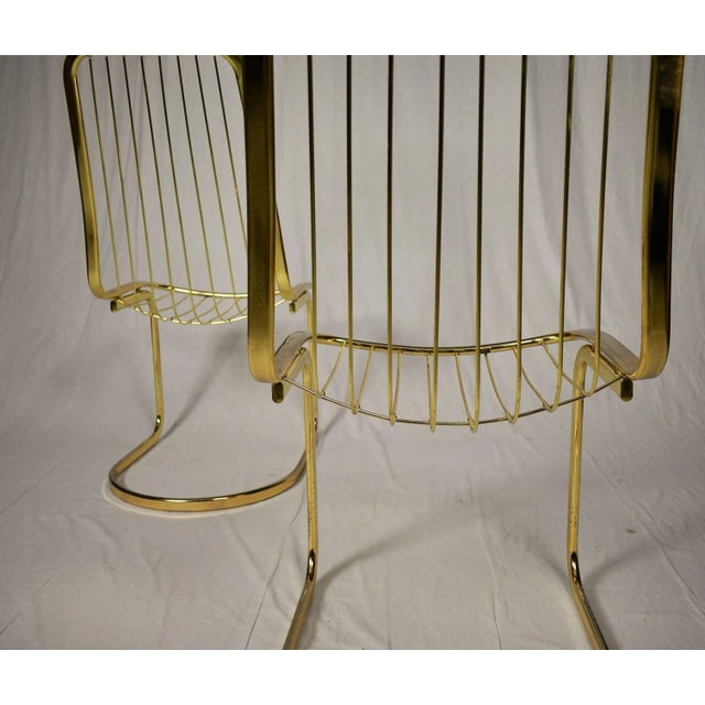 1970s Set of Mid-Century Chrome Chairs by Gastone Rinaldi, 1970s For Sale - Image 5 of 14