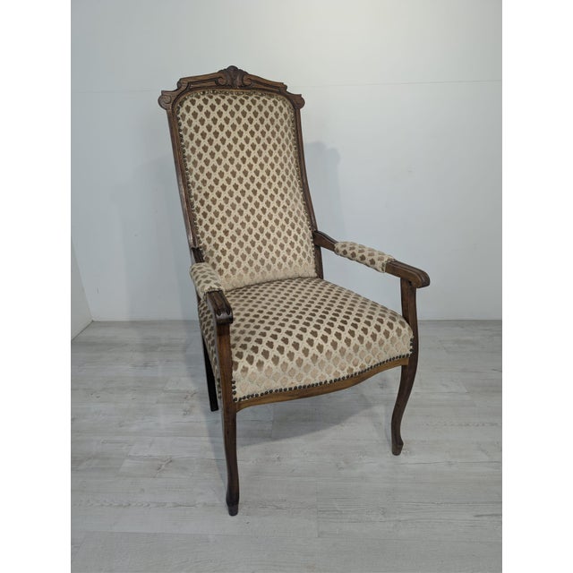 Antique Louis XV Armchair with Springs, 1920s For Sale - Image 15 of 15