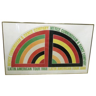 1968 Frank Stella for Merce Cunningham Poster For Sale