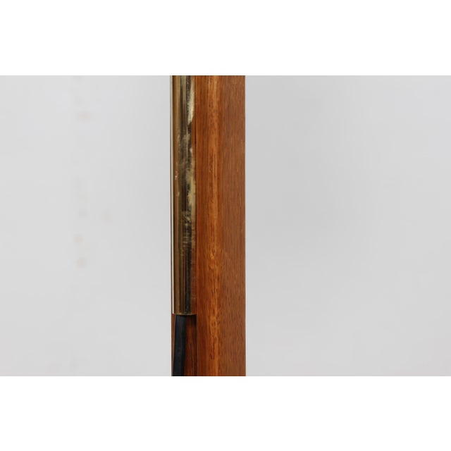 Danish Adjustable Oak Floor Lamp with Shade by Svend Aage Holm Sørensen, 1950s For Sale - Image 9 of 11