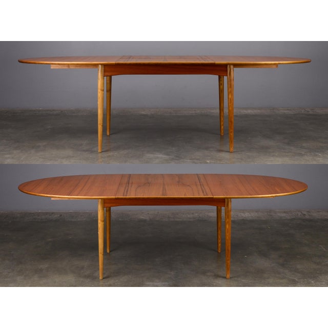 Danish Modern Teak Oval Dining Table | Chairish
