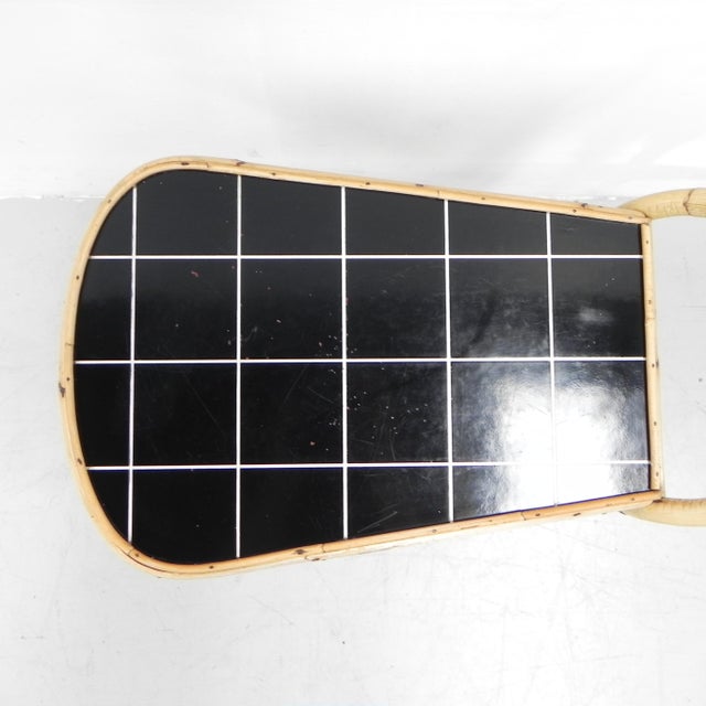 Bamboo Serving Trolley on Castors, 1950s For Sale - Image 13 of 18