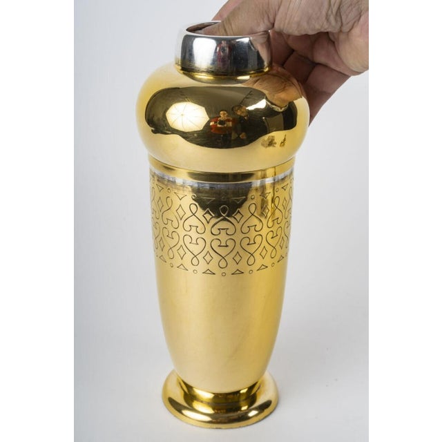 20th Century Art Deco Shaker in Vermeil from Tetard Frères, 1930s For Sale - Image 4 of 18