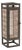 Cut Out Wood Candle Holder with Iron Frame 15"H For Sale
