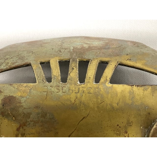 Gold Antique Brass Double Inkwell - By Geschutzt For Sale - Image 8 of 9