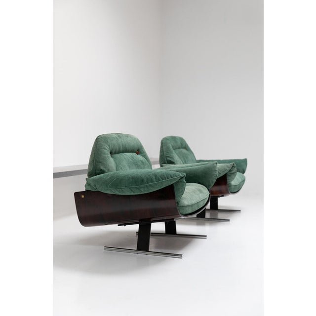 Wood Set of Presidencial Lounge Chairs by Jorge Zalszupin, 1959, Set of 2 For Sale - Image 7 of 9