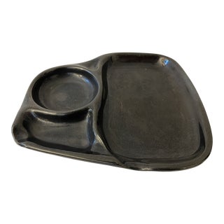 Mid-Century Modern Rubel Pottery Tv Dinner Plate For Sale