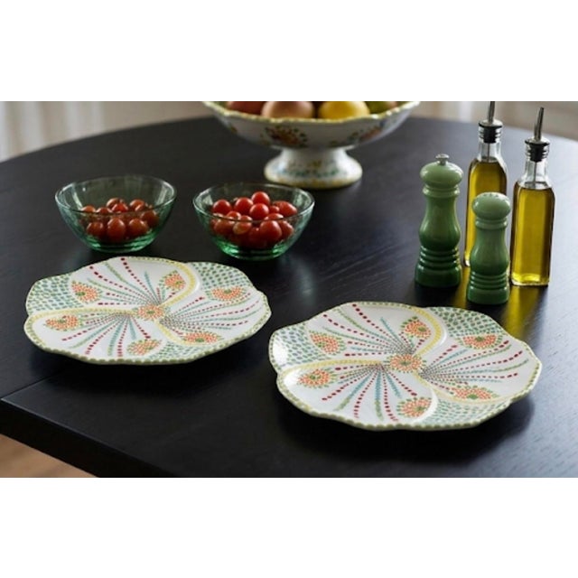 Pair of Hand-Painted South African Ceramic Platters For Sale - Image 10 of 12