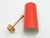 Metal Cylinder Wall Lamp with Red Shade and Chrome Arm by J.T. Kalmar, 1960s For Sale - Image 7 of 11