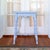 Early 20th Century Blue Painted Scalloped American Farmhouse Side Table For Sale - Image 10 of 18