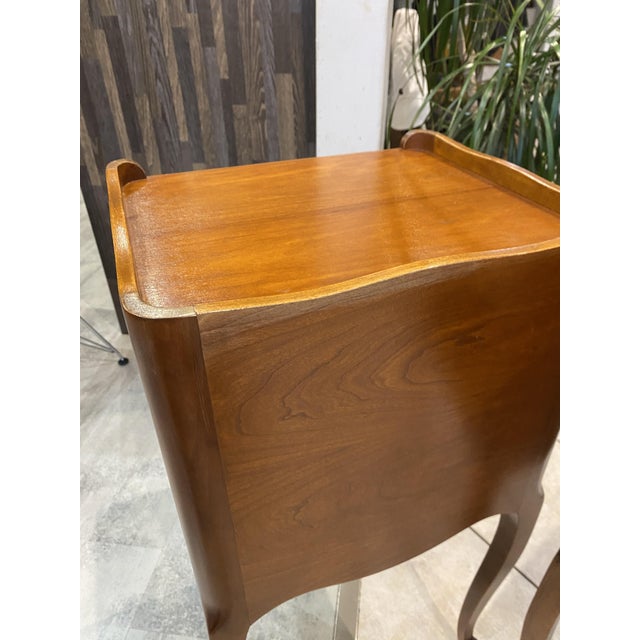 Louis XV Style Bedside Tables with Drawers and Niches, 1950s, Set of 2 For Sale - Image 15 of 18