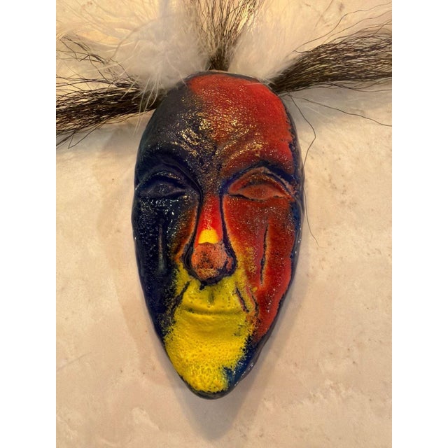 Glass Vintage Kosta Boda Glass Wall Mask by Kjell Engman 1980s For Sale - Image 7 of 8