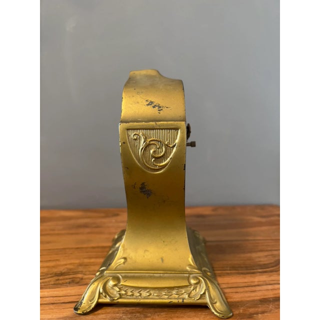 1920s Jennings Brothers Art Nouveau Antique Clock For Sale - Image 5 of 10