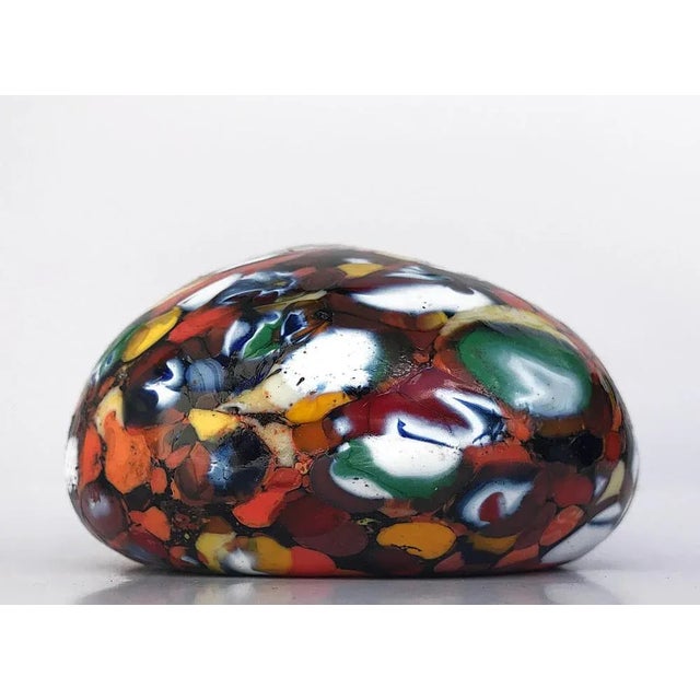 Multi-Color Murano Glass Paperweight For Sale - Image 9 of 15