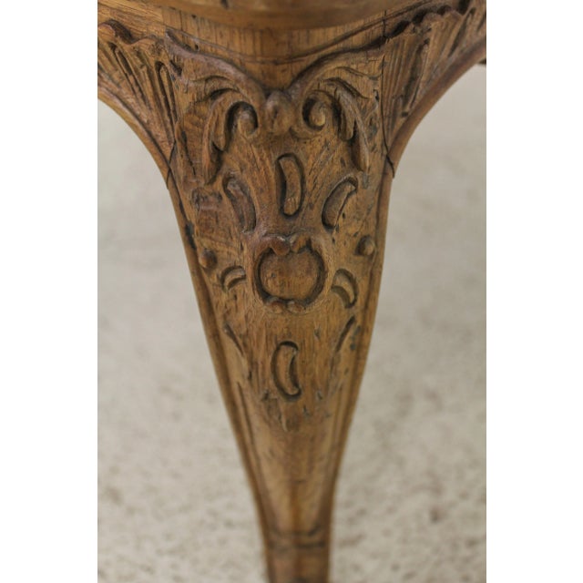 Vintage 1930s French Louis XV Carved Armchair For Sale - Image 9 of 13