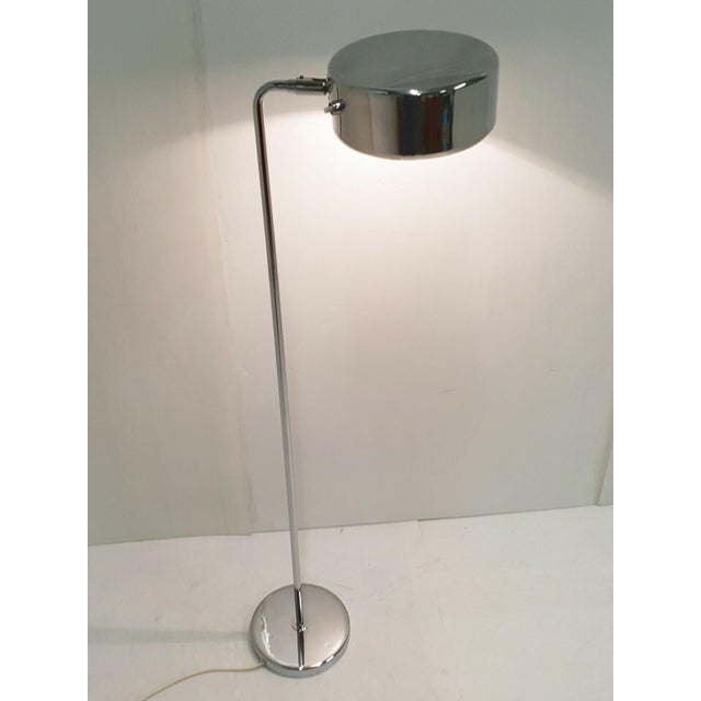 Vintage Swedish Floor Lamp in Chrome Steel from Ateljé Lyktan, 1960s For Sale - Image 6 of 12