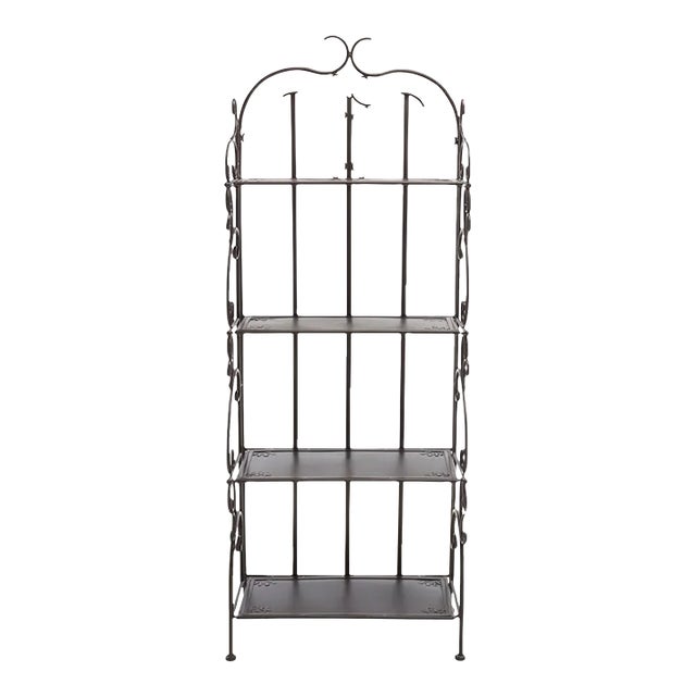 Tyrique 4 Tier Shelf Unit - Rustic Brown For Sale