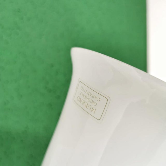 Brass Floor Lamp with Black Acrylic Glass Table and Murano Glass Shades, 1950s For Sale - Image 12 of 14