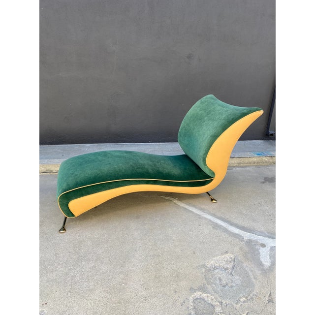 Metal Postmodern Kagan Style Dynamic Chaise For Sale - Image 7 of 8