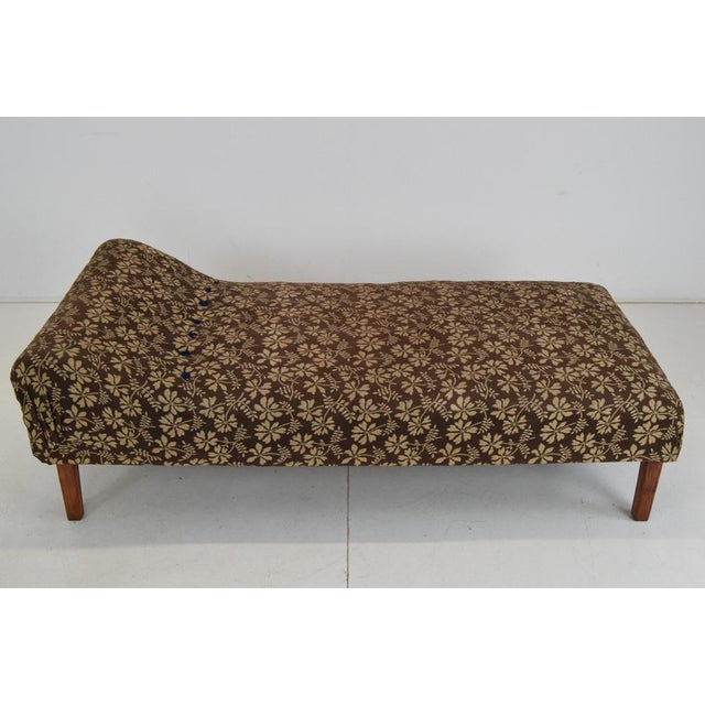 Made in Czechoslovakia Made of Fabric,Wood The Fabric shows signs of use Original condition.
