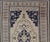 Vintage Hand-Knotted Turkish Oushak in Wool With Sub-Geometric Medallion Design For Sale - Image 12 of 14
