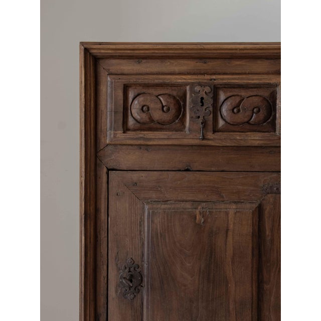 Wood French Cabinet in Walnut For Sale - Image 7 of 15