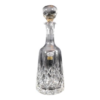 1980s Royal Gallery Samobor Cut Crystal Large Decanter For Sale