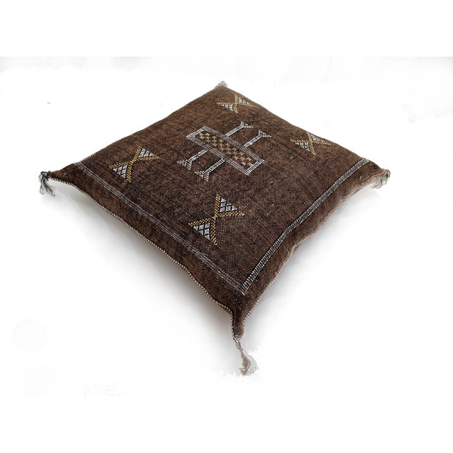Cactus Sabra Silk Pillow Cover For Sale - Image 9 of 9