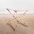 Vintage French White Rectangular Metal Folding Dining Table, 1950s For Sale - Image 10 of 10