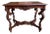 Antique French Sofa Hall Table Carved Oak Louis XV Rococo Side End Table For Sale
