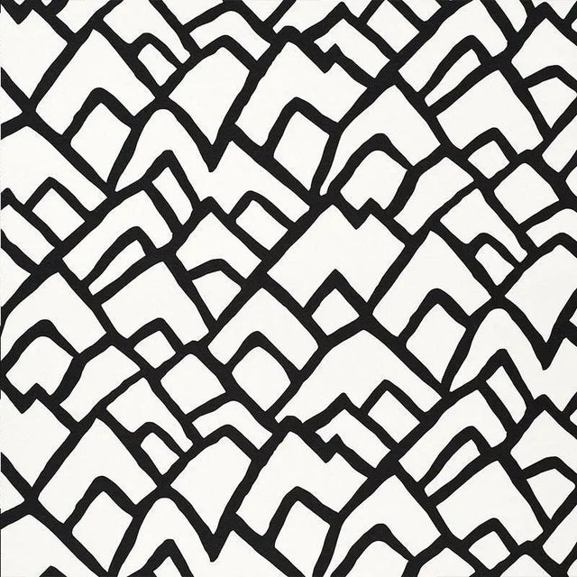 Sample - Schumacher Zimba Fabric in Ebony For Sale