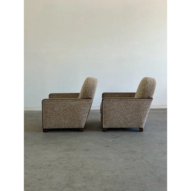 Brown 1970s German Art Deco Lounge Chairs - Pair For Sale - Image 8 of 12
