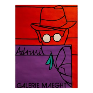 1970s French Exhibition Poster - Valerio Adami at Galerie Maeght For Sale