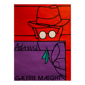 1970s French Exhibition Poster - Valerio Adami at Galerie Maeght