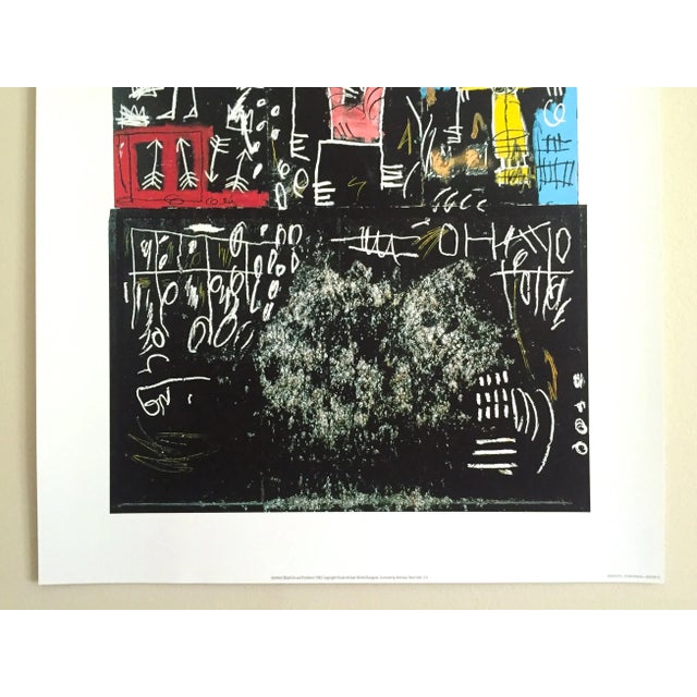 Contemporary Jean Michel Basquiat Estate Fine Art Lithograph Pop Art Print " Black Tar and Feathers " 1982 For Sale - Image 3 of 13