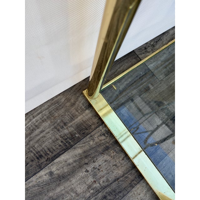 Mid Century Modern Hollywood Regency Brass Etagere in the Milo Baughman Manner. Circa 1970s For Sale - Image 11 of 18