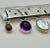 1980s Native American Sterling Silver Gemstone Brooch Navajo Signed Nakai Pueblo Adobe Village For Sale - Image 5 of 7