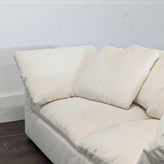 Textile Restoration Hardware Cloud 7-Foot Sofa For Sale - Image 7 of 9