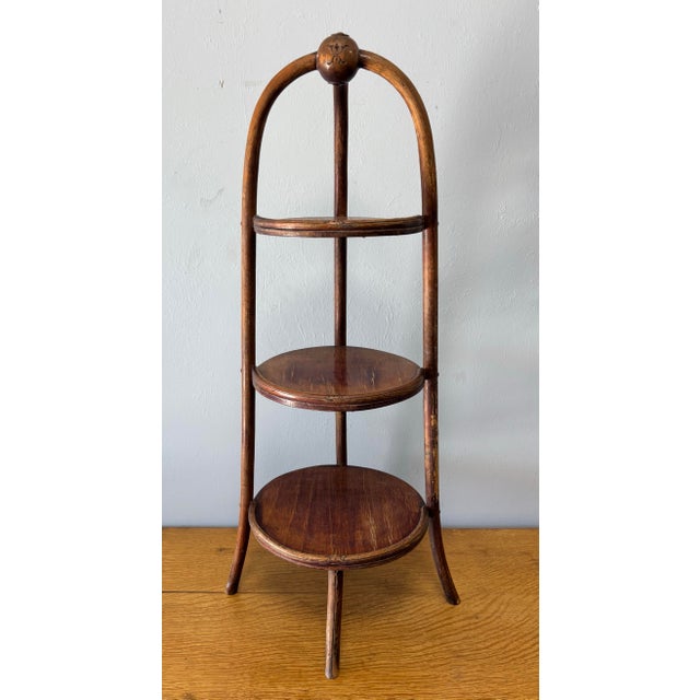 Antique Bentwood Cake or Muffin Tiered Stand For Sale - Image 9 of 10