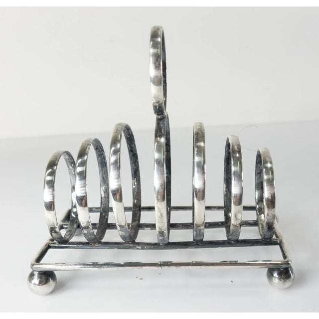 19th Century English Sheffield Silver Plate Toast Rack For Sale In New York - Image 6 of 11