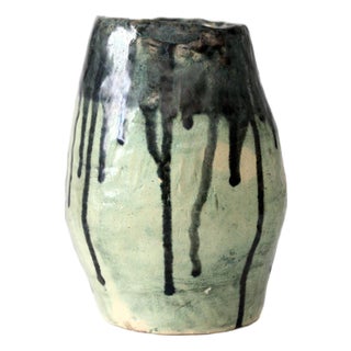 Vintage Handmade Studio Pottery Vase For Sale