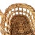 Wood Vintage Tortoise Shell Designed Wicker Basket For Sale - Image 7 of 12