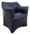Black Leather Armchair by Mario Bellini for Cassina For Sale