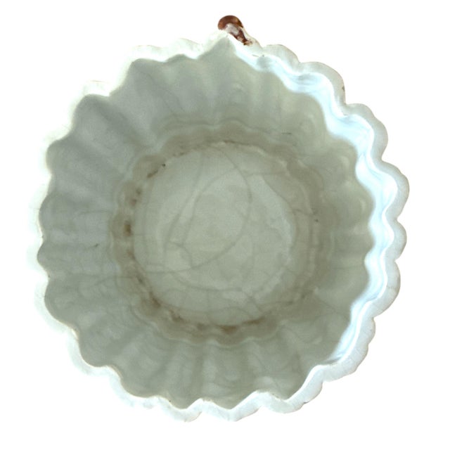 1960s Vintage Mid Century Italian Majolica Asparagus Lidded Jar or Canister - Hand-Painted For Sale - Image 5 of 6