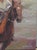 Impressionist Original Oil Painting, Portrait of a Female Rider For Sale - Image 3 of 5