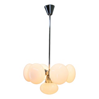 Space Age Glass Sputnik Chandelier from Kamenicky Senov, 1970s For Sale