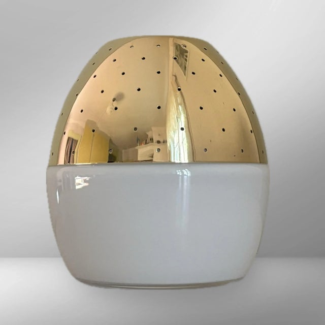 Candleholder in Glass and Brass by Hans-Agne Jakobsson, 1960s For Sale - Image 4 of 10